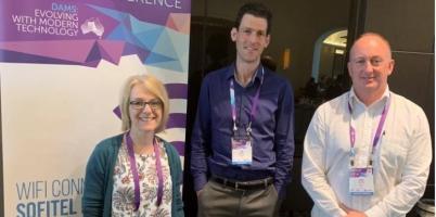 Fiona Ling, Kim Robinson and David Krushka at ANCOLD conference